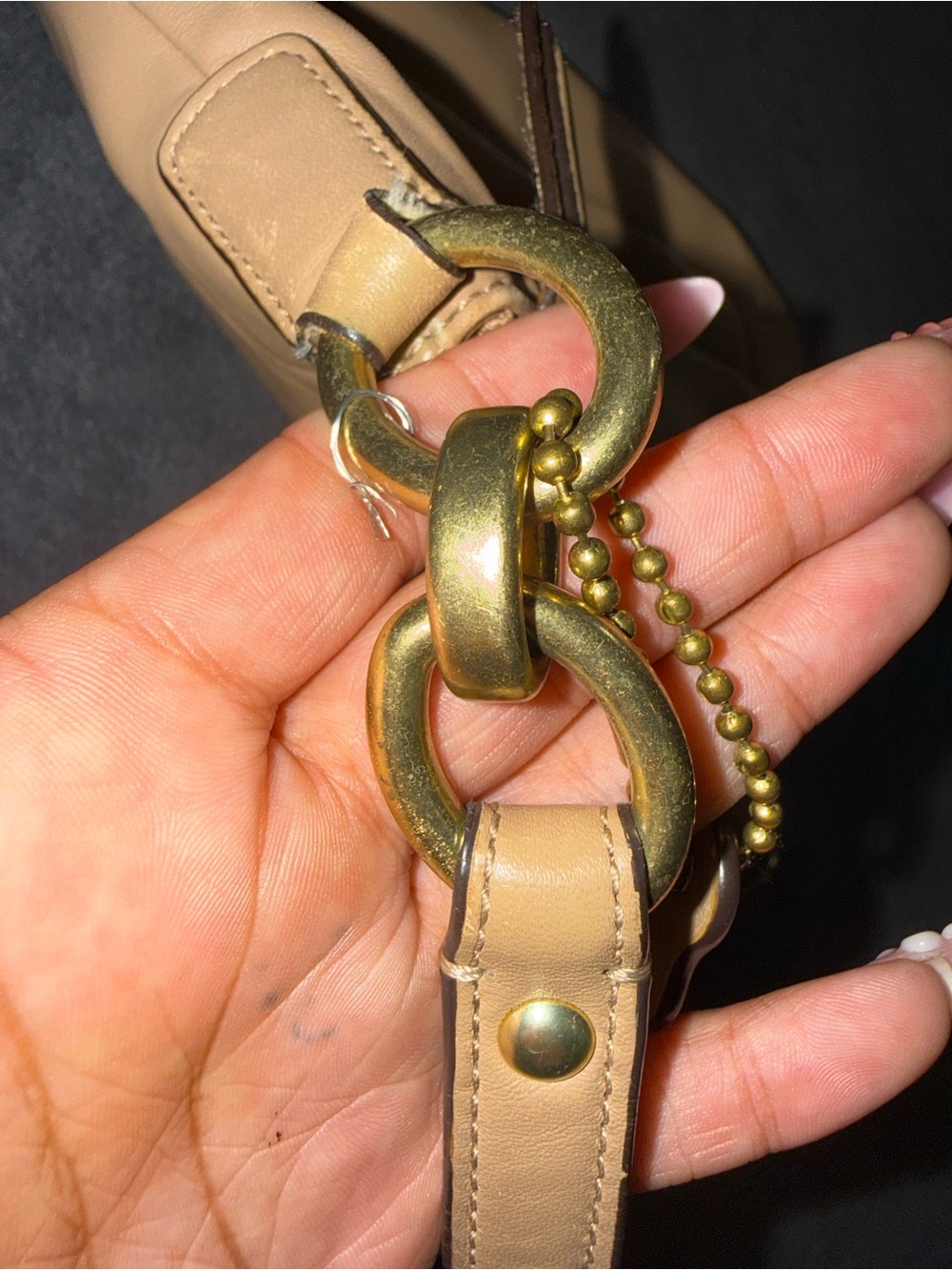 Coach Pebble Leather Shoulder Bag - Picture 7 of 8